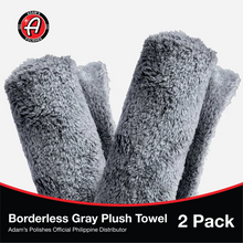 Load image into Gallery viewer, Adam's Polishes Borderless Grey Plush Towel