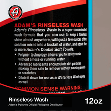 Load image into Gallery viewer, Adam's Polishes Rinseless Wash