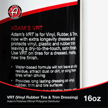 Load image into Gallery viewer, Adam's Polishes VRT (Vinyl Rubber Tire & Trim Dressing)