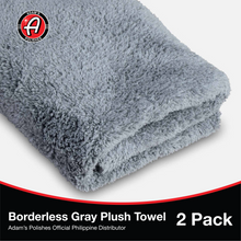 Load image into Gallery viewer, Adam&#39;s Polishes Borderless Grey Plush Towel
