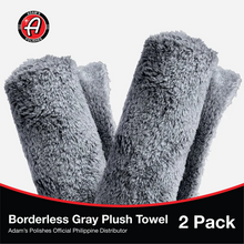 Load image into Gallery viewer, Adam&#39;s Polishes Borderless Grey Plush Towel
