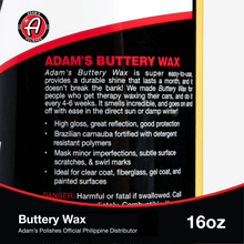 Load image into Gallery viewer, Adam&#39;s Polishes Buttery Wax 16oz
